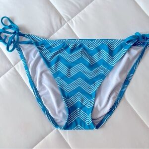 Target Turquoise and White Chevron Print Women's Bikini Bottom